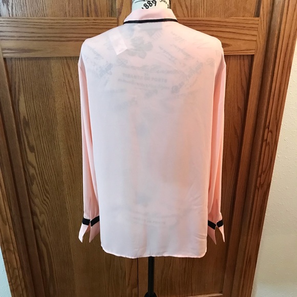 7th Avenue New York and Company Design Studio Long Sleeve Blouse Size Large - Picture 3 of 8